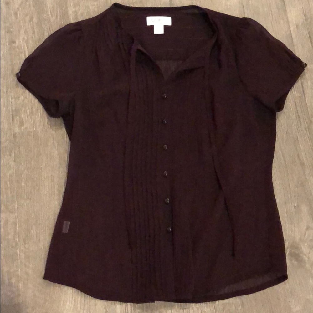 Loft blouse size 4P button down